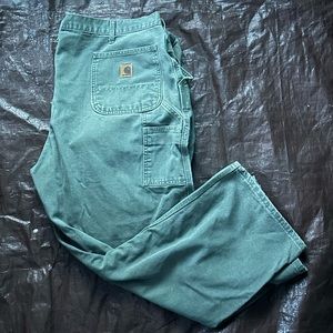 Green Carhartt Carpenter pants